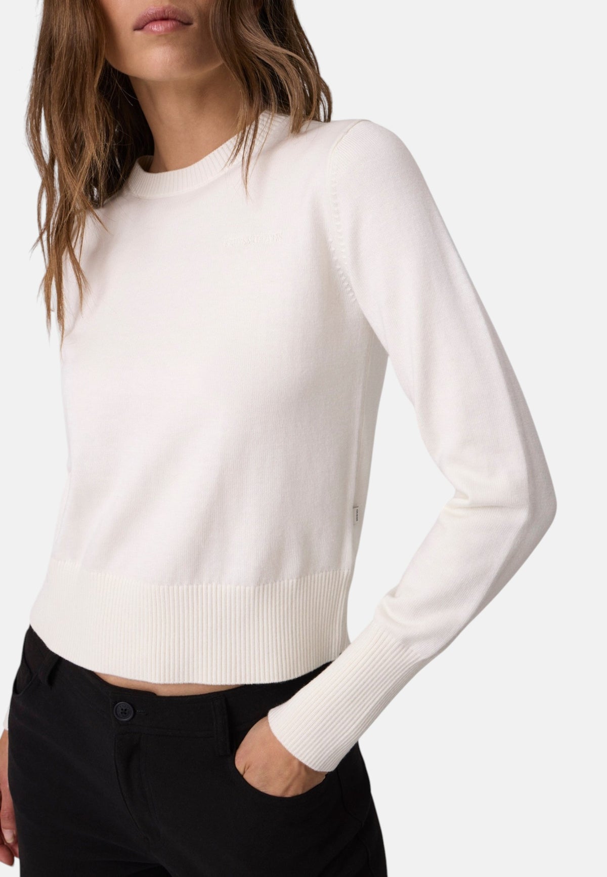 Maglione A Girocollo Donna Guess Logo ricamato Gj W4BR83Z3HO2