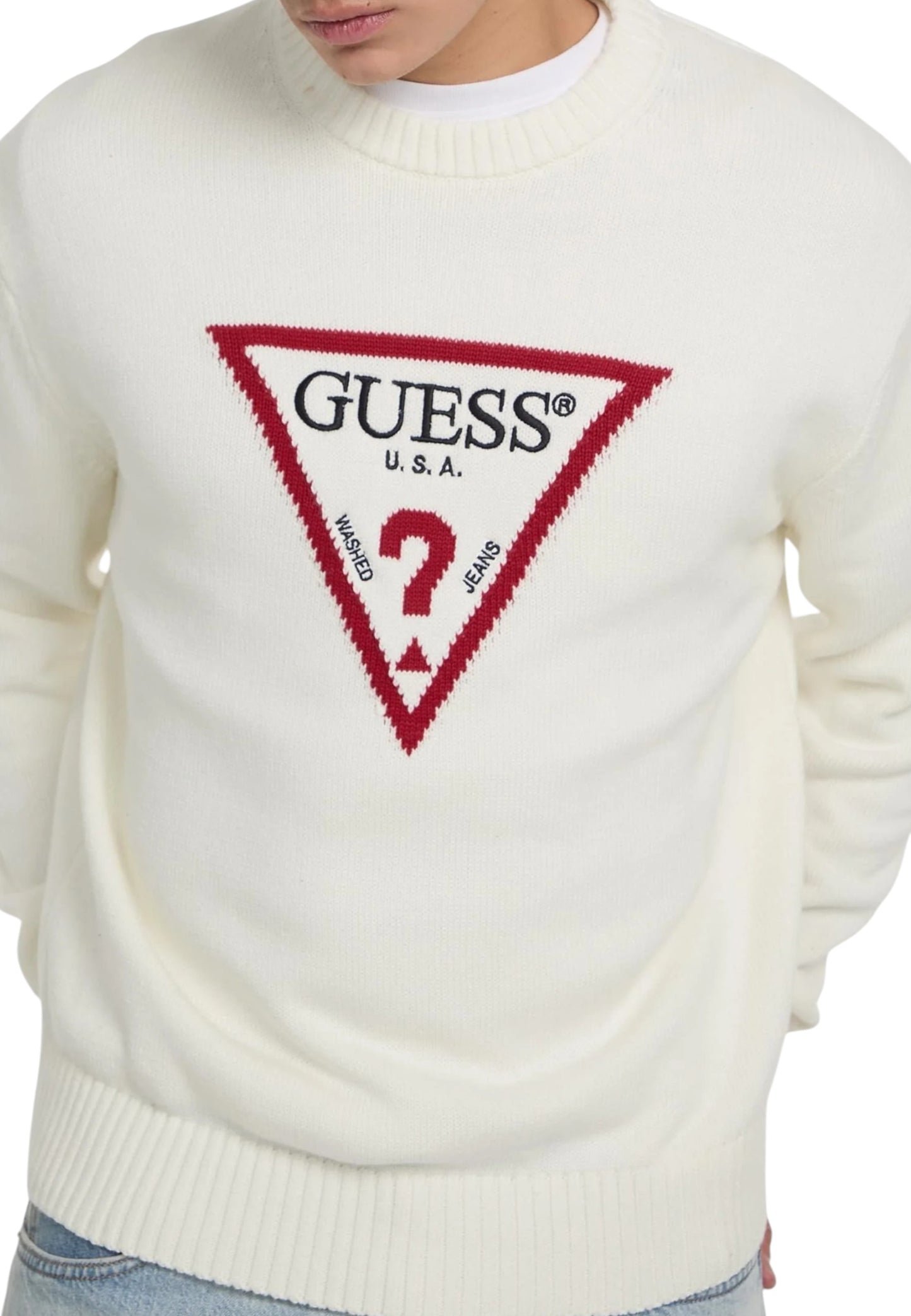 Maglione A Girocollo Uomo Guess  Gj Big Triangle M4BR32Z3HM1