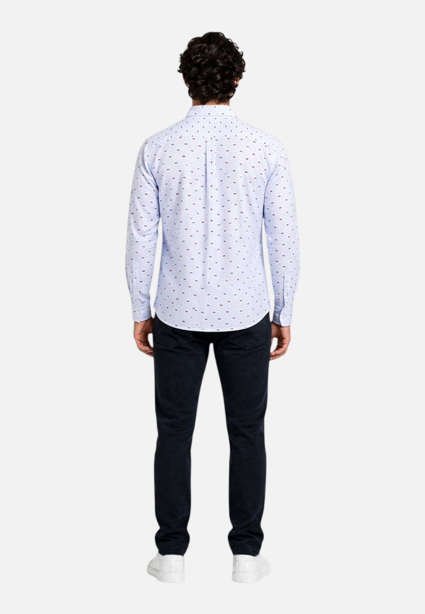 Camicia Manica lunga Uomo Harmont & Blaine Micro Bassotti All Over  CRQ001S13792M