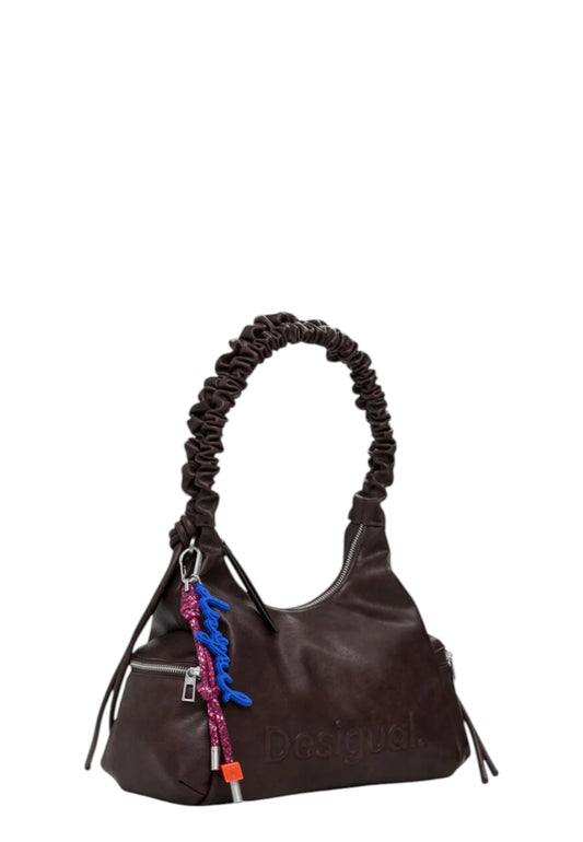 Borsa A Tracolla Donna Desigual  Half Logo Montville Choco 25WAXPAY