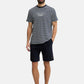 T-Shirt Manica Corta Uomo Guess  Guessxns - Striped Indigo M6GI47K3499