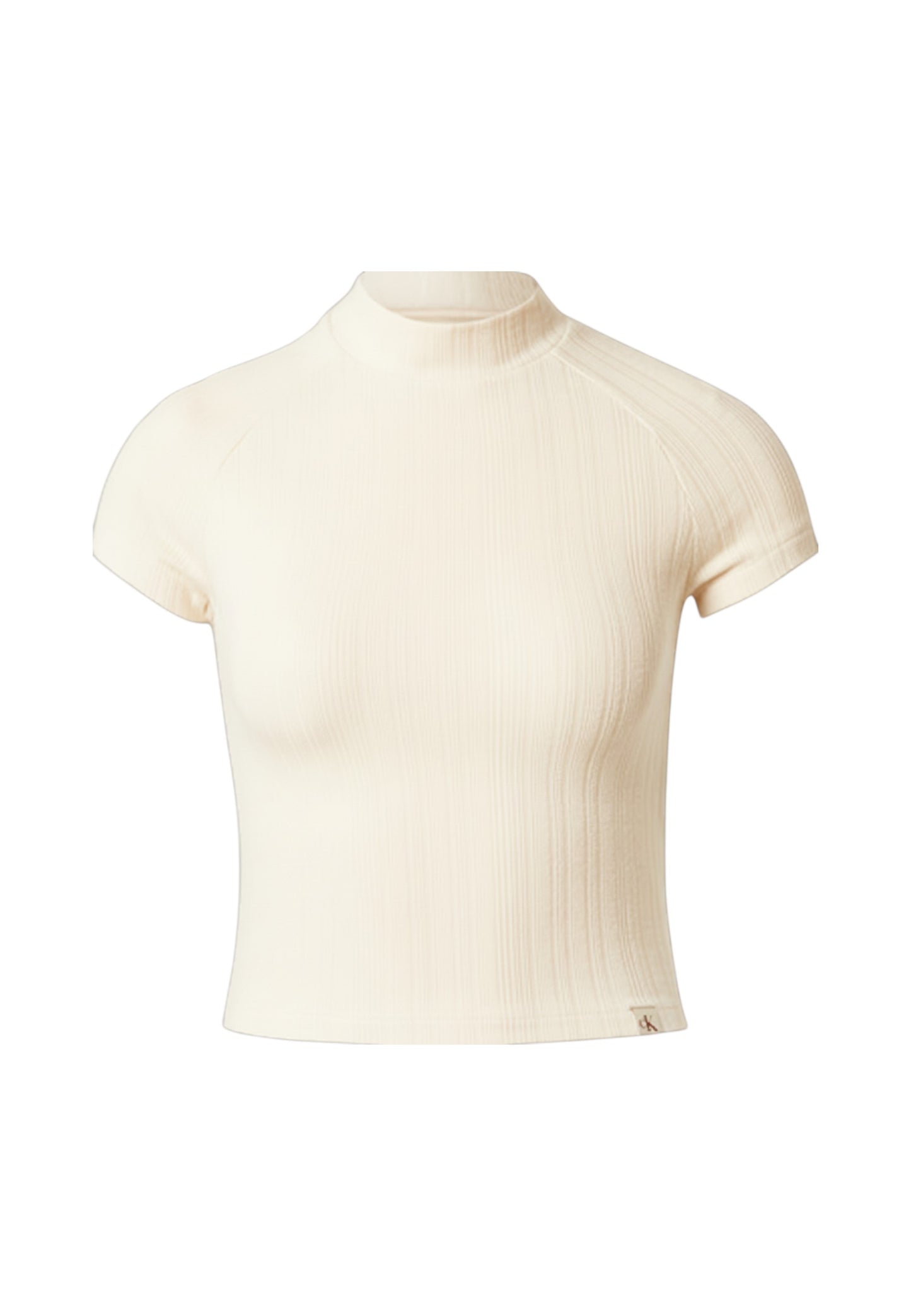 T-Shirt Manica Corta Donna Calvin klein Jeans  Warm Texture Rib Moc