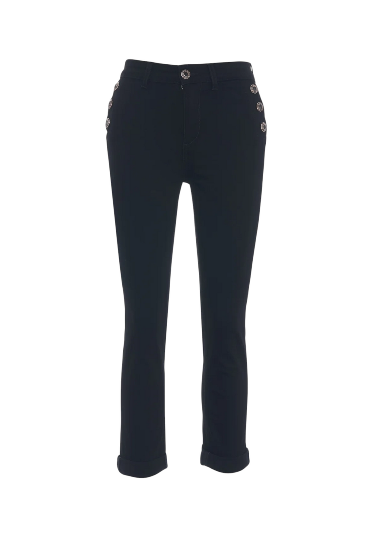 Jeans Slim Fit Donna Liu Jo Bottom Up A Vita Alta Monroe Button UF6094D0328