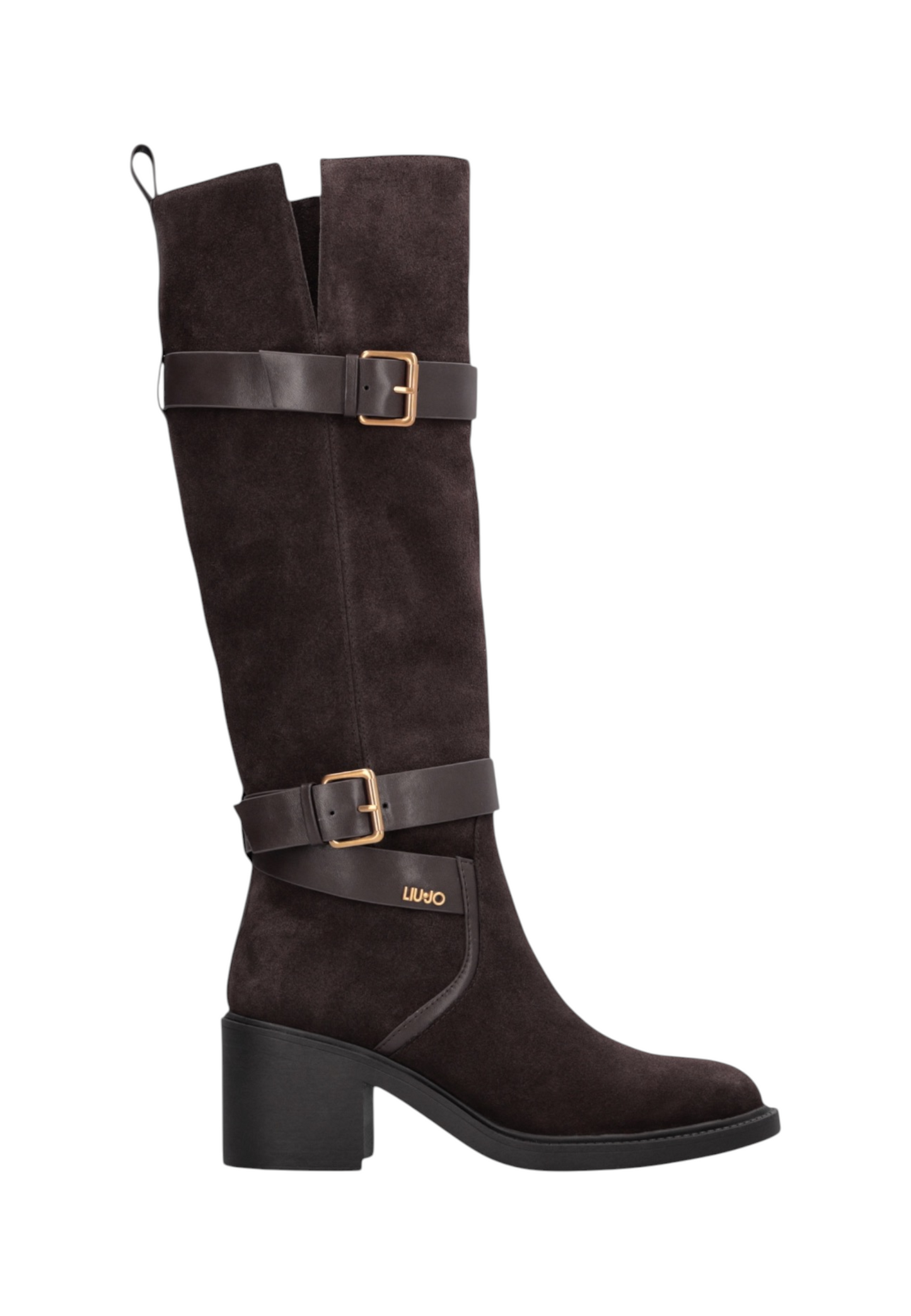 Stivali  Donna Liu Jo In Pelle Scamosciata Con Tacco A Blocco E Doppio Cinturino Colby 02 SF6053PX310