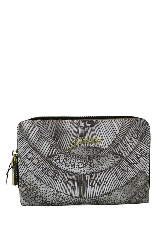 Portafoglio Con Zip Donna Gattinoni Piccolo Motivo Ink Sepia Planetarium BIGPL6455WPQ