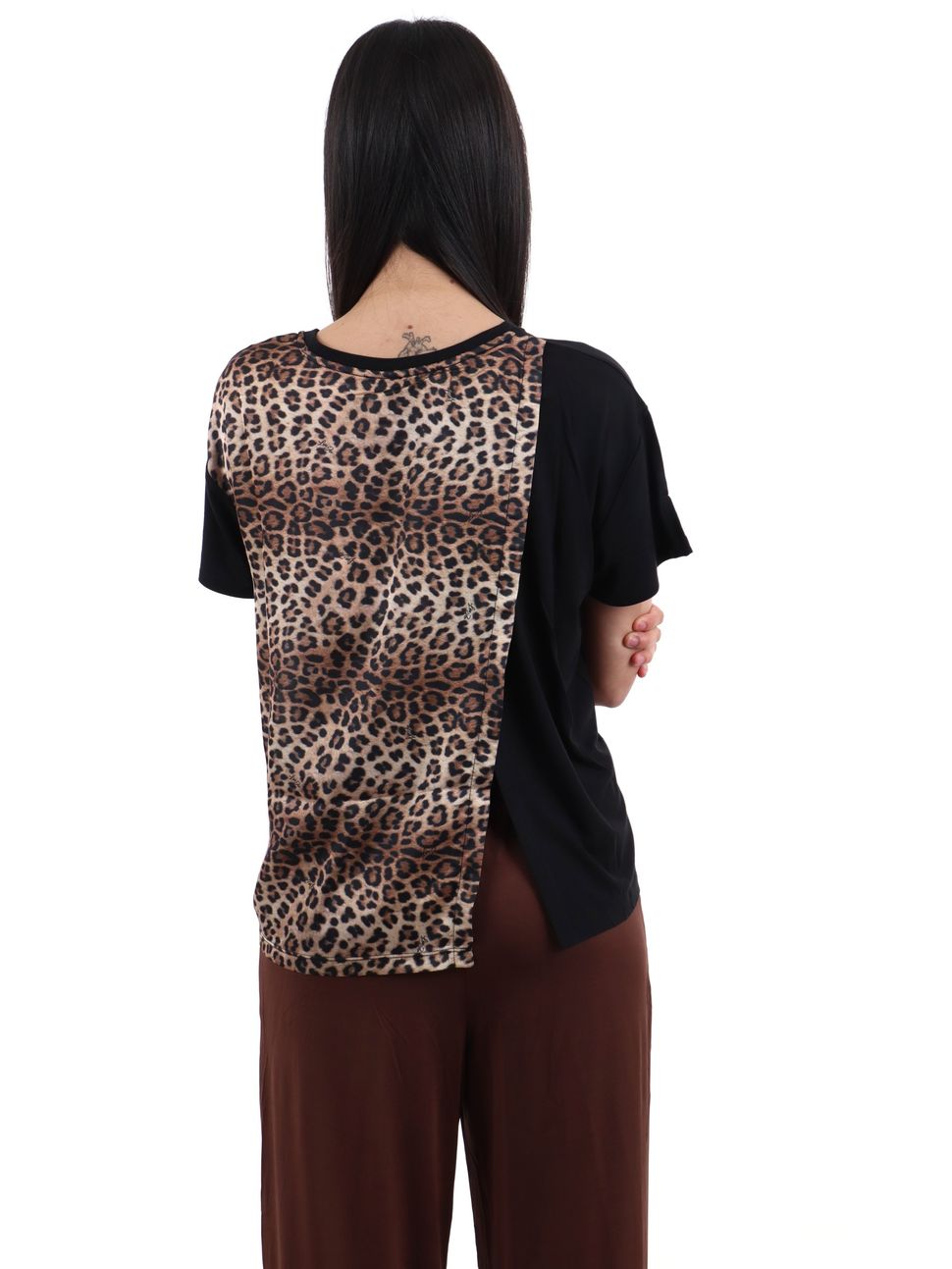T-Shirt Manica Corta Donna Liu Jo LJ Animalier Eco Line VA6164JS360