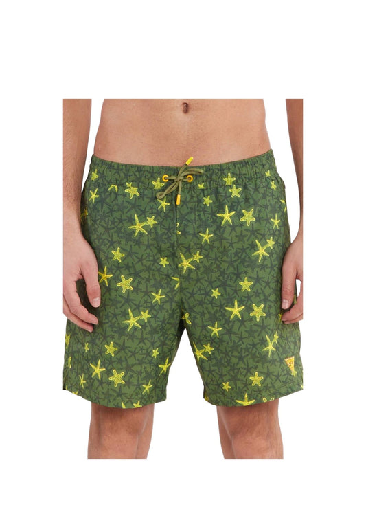 Costume da bagno Short Uomo Guess Swimtrunk Medium Animal Aop F4GT20WG2A2