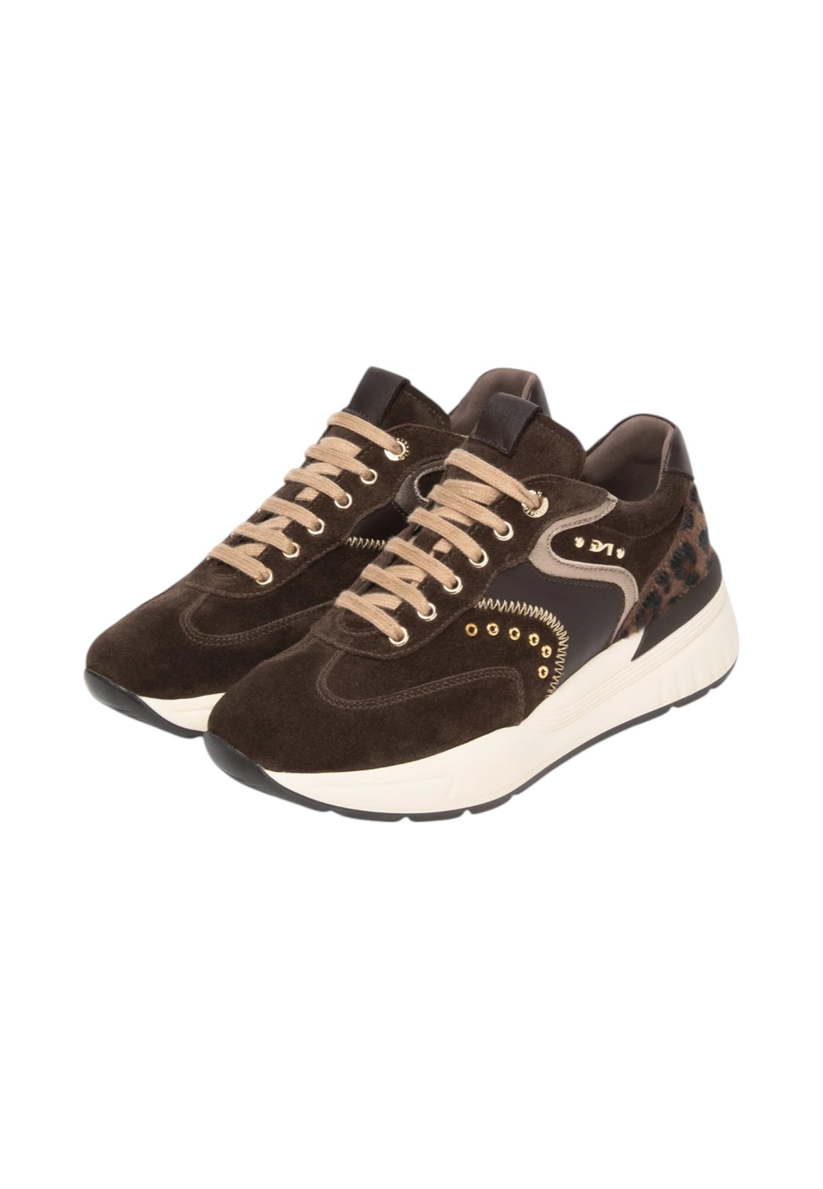 Sneakers  Donna Nero Giardini  Arold Colo Savana Etoile Leo T.Bert Dis.625 Caf I617372D