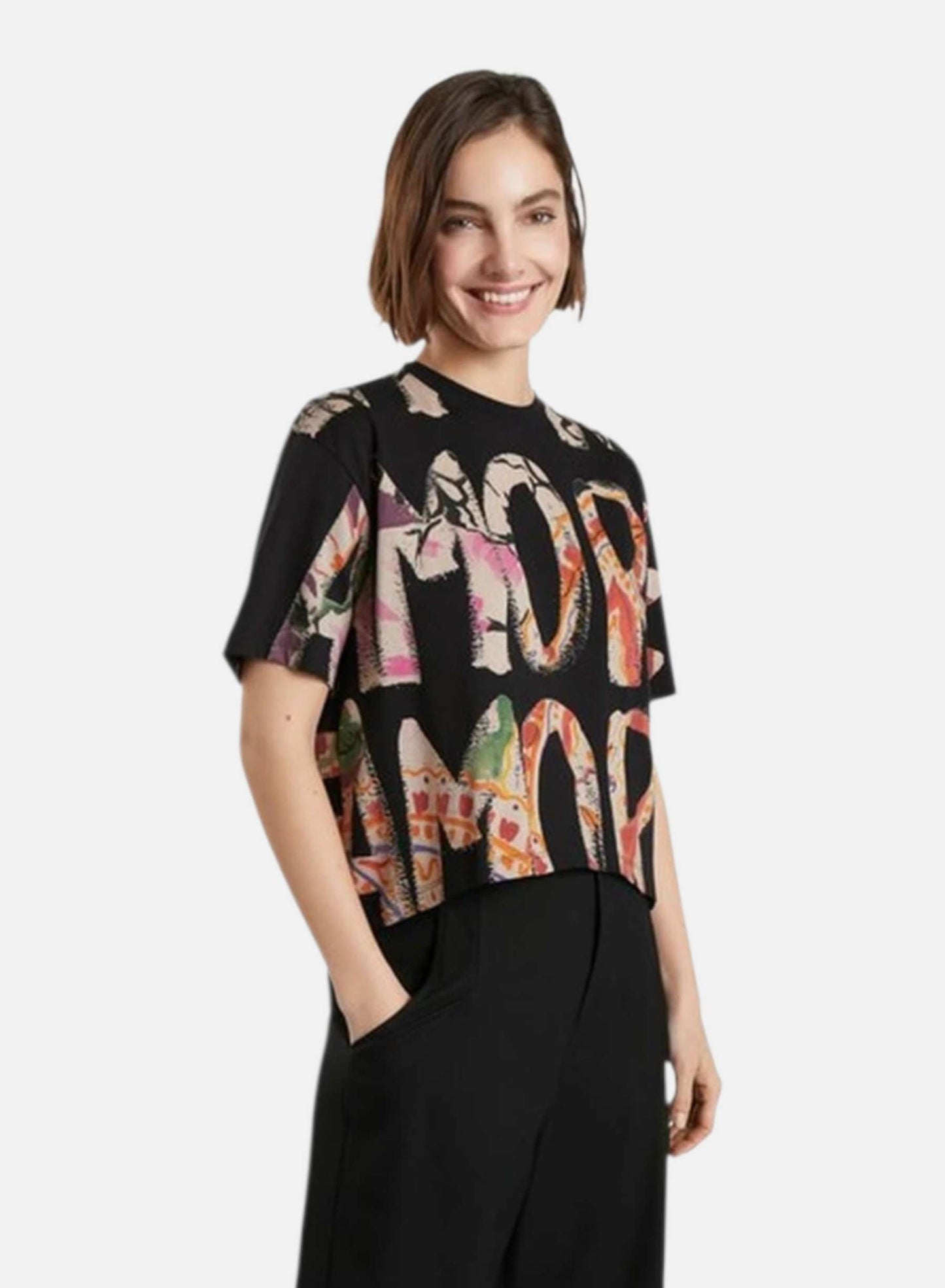 T-Shirt Manica Corta Donna Desigual   21WWTK97