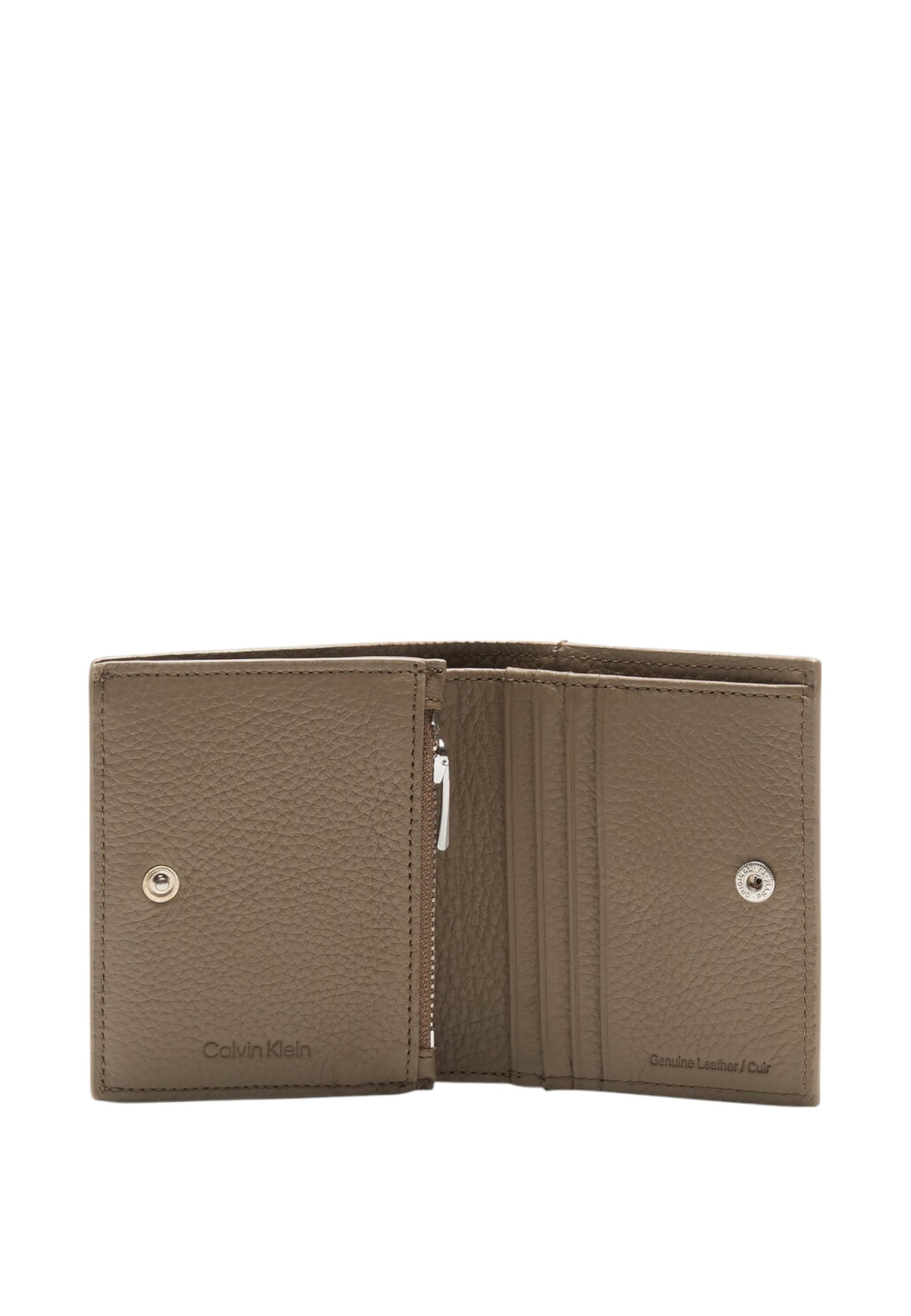 Portafoglio Con Portamonete Uomo Calvin klein Compact Trifold Ck Leather