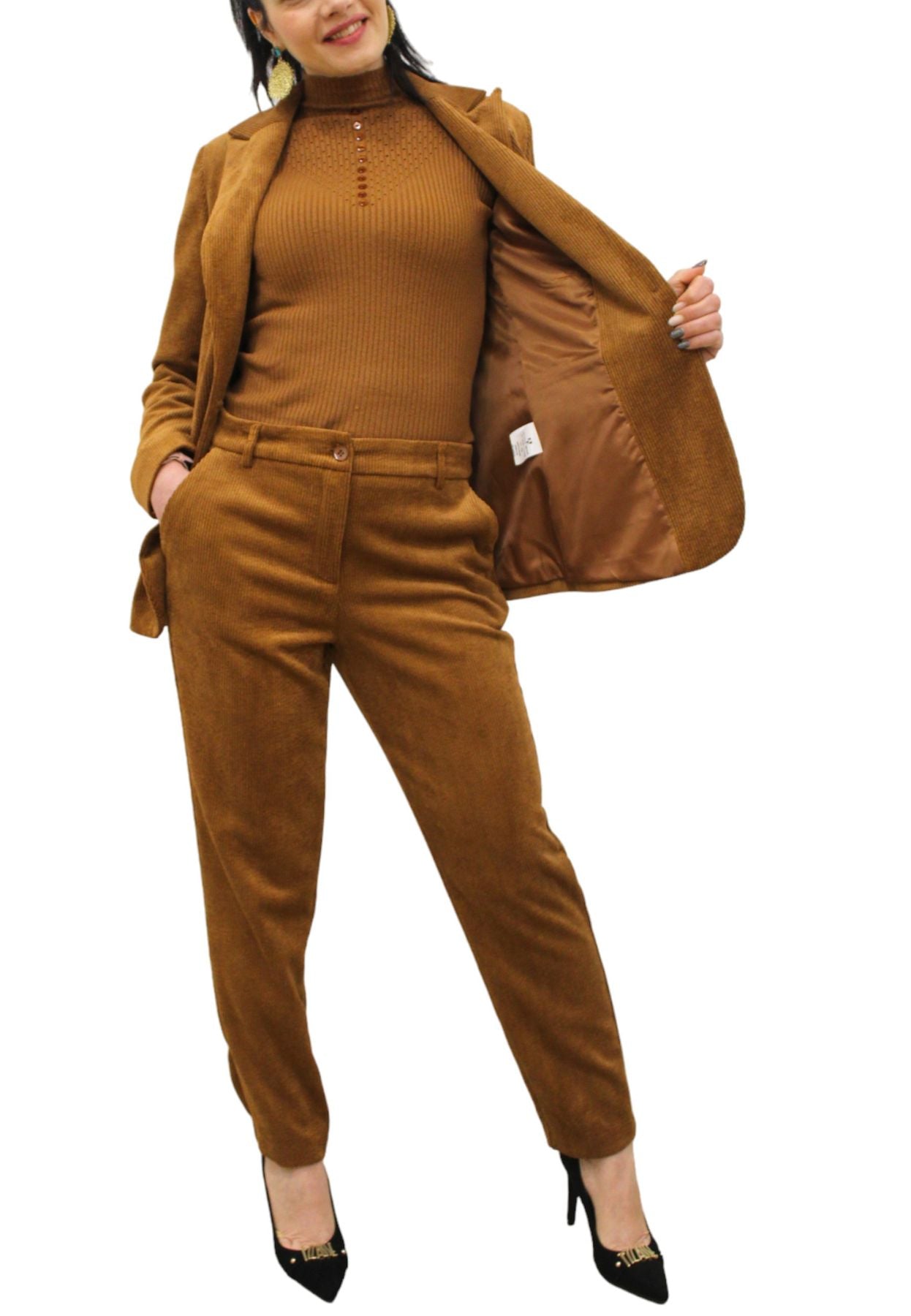 Abito Completo Donna White Wise Tailleur Giacca-Pantalone  WWIL944
