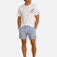 T-Shirt Manica Corta Uomo Mc2 Saint Barth Stampa E/O Ricamo Frontale Snoopy Coffee Portofino POT0001