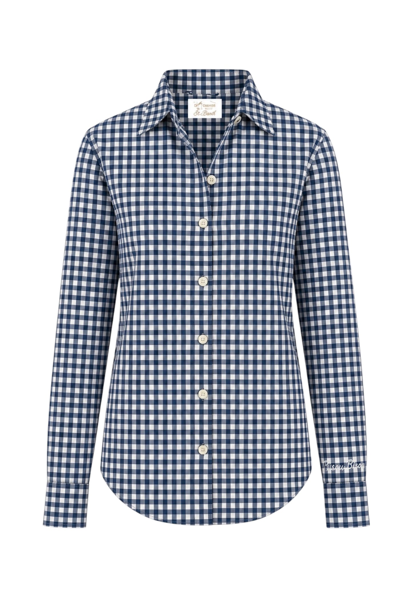 Camicia Manica lunga Donna Mc2 Saint Barth Vichy Bisou Meredith MDH001