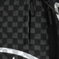 Zaino  Unisex Sprayground  Black And White Drip Check Shark 910B8553NSZ