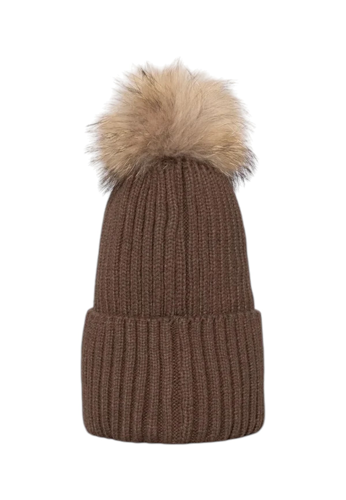 Berretto  Unisex Refrigiwear Lavorazione a coste, Risvolto, Tessuto leggermente elasticizzato, Caldo e confortevole, Pompon in pelliccia, Patch logo ricamata Snowflake Hat 26AIRA0B05508MA9083