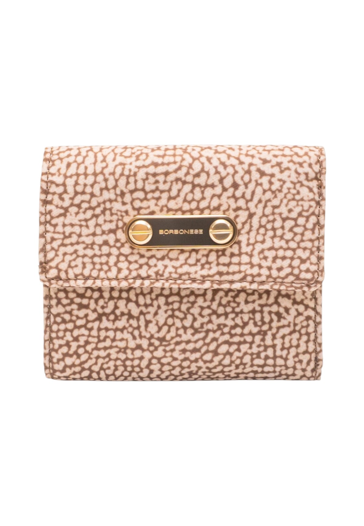 Portafoglio Con Patta Donna Borbonese Formato small, Tessuto riciclato, Stampa OP B-Club 91020097X95