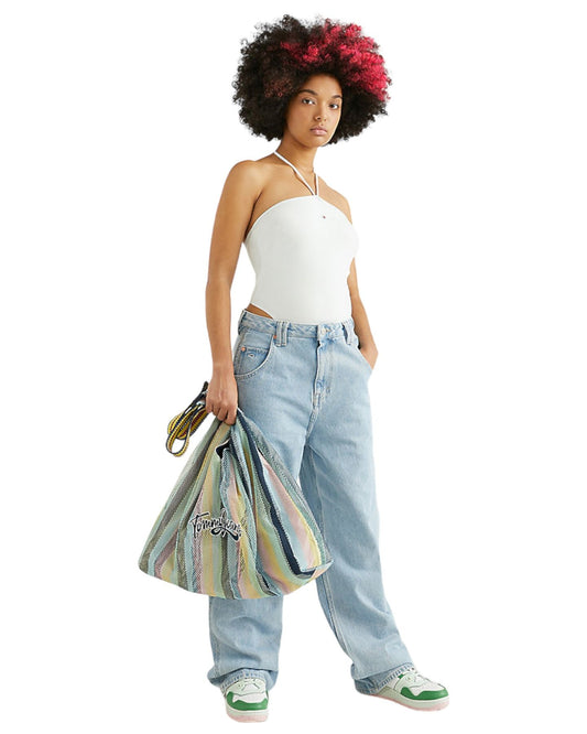 Body Senza Maniche Donna Tommy Jeans  Tonal Linear Strapless DW0DW15314