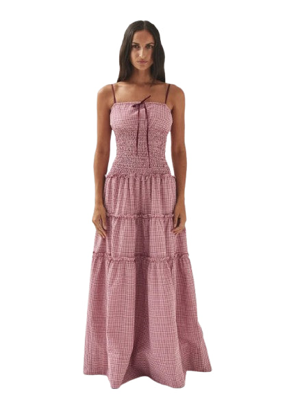 Vestito Lungo Donna Alohas  Masami Checks