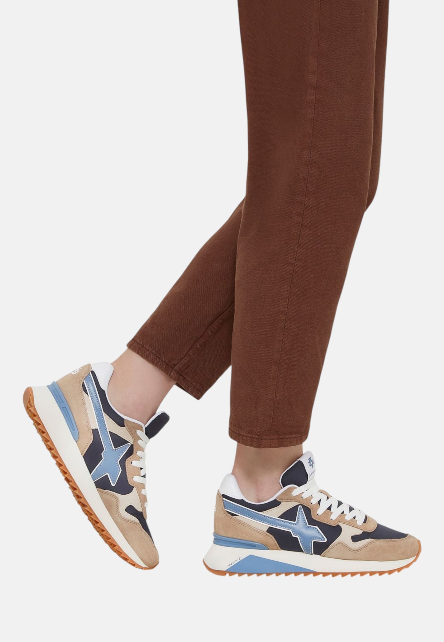 Sneakers Basse Uomo W6YZ In Tessuto Tecnico E Suede Yak-M. 201518525
