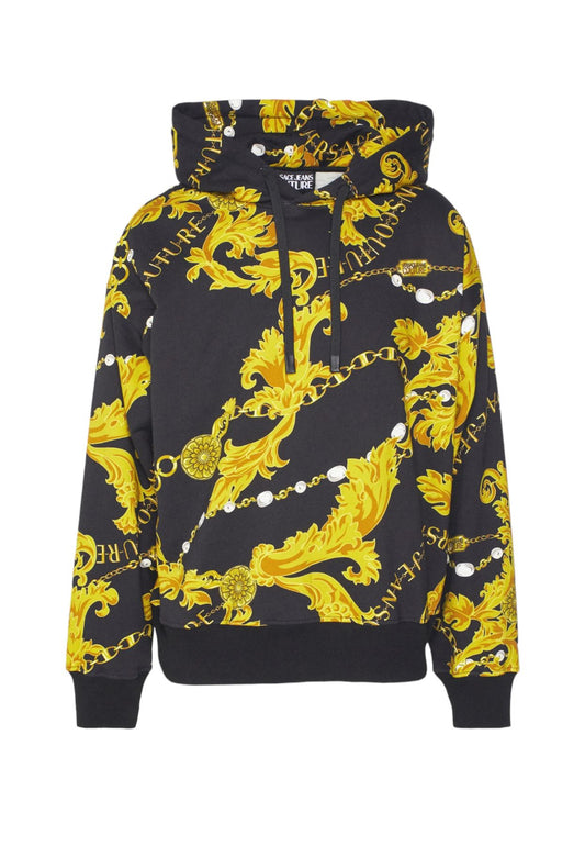 Felpa Con Cappuccio Uomo Versace Jeans Couture   75GAI3C0FS102