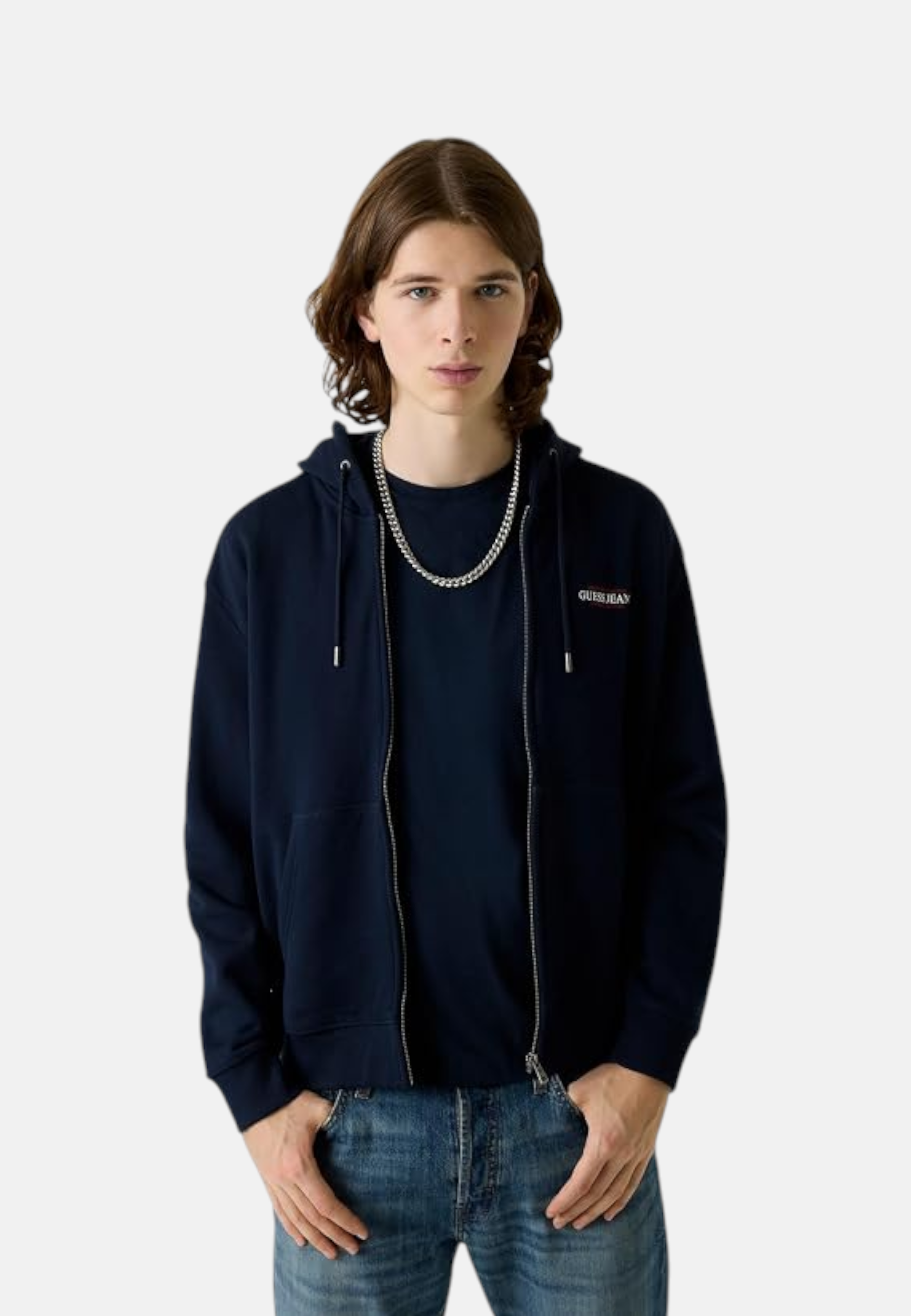 Felpa Con Zip Uomo Guess Vestibilit� regular Gj M6RQ38KCPR1