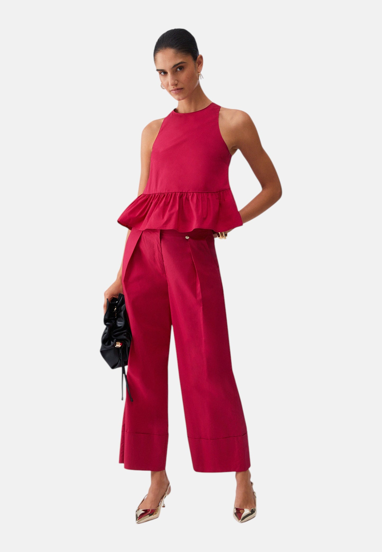 Top  Donna Liu Jo Red party Linea 3.0 WA6365T4853