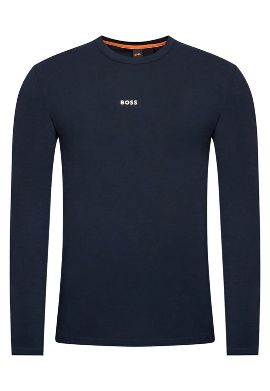 T-Shirt Manica lunga Uomo Boss Con Logo A Contrasto Tchark 50473286