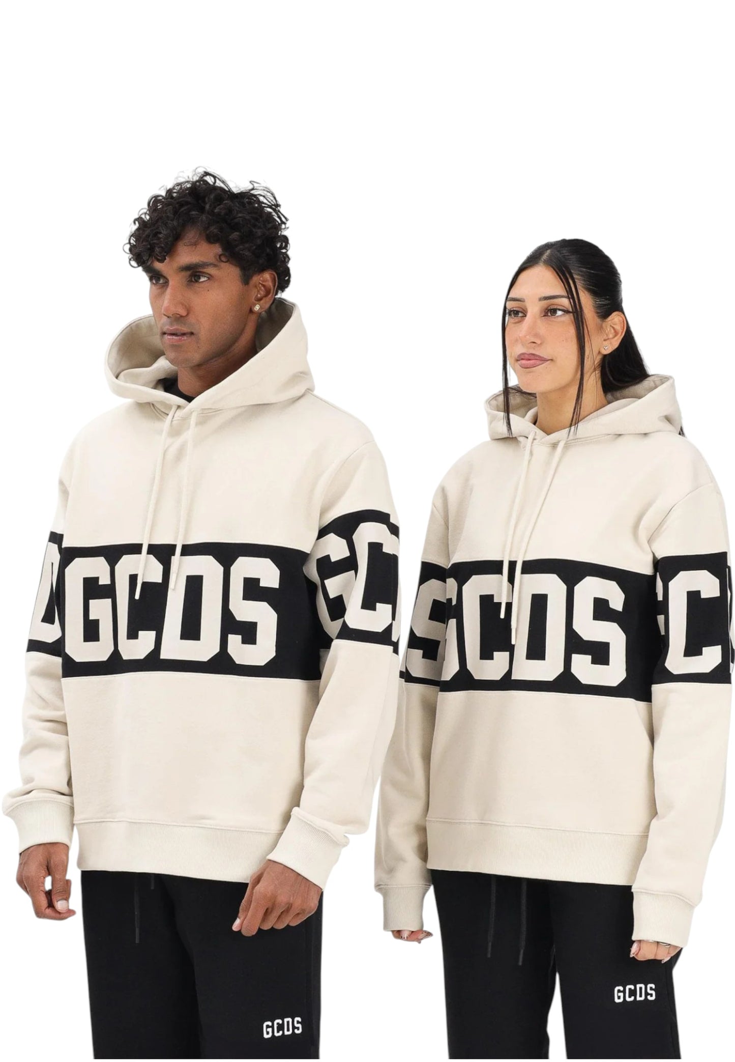 Felpa Con Cappuccio Uomo Gcds Band Logo  B1XM1900JD1