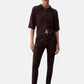 Pantaloni Flare Fit Donna Liu Jo Cropped Vita Alta  WA6475T373A