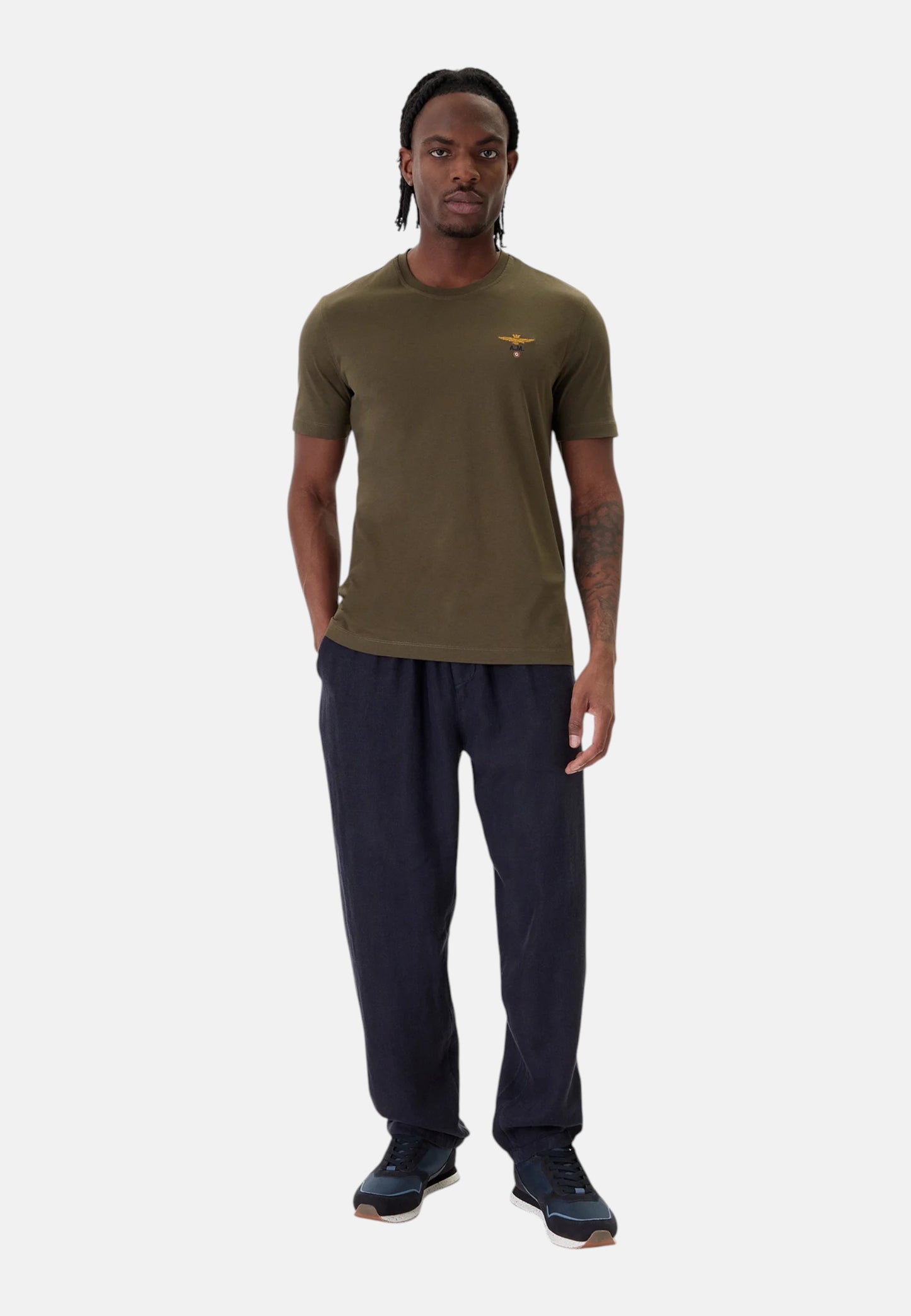 T-Shirt Manica Corta Uomo Aeronautica Militare Basic  261TS1580UJ00372