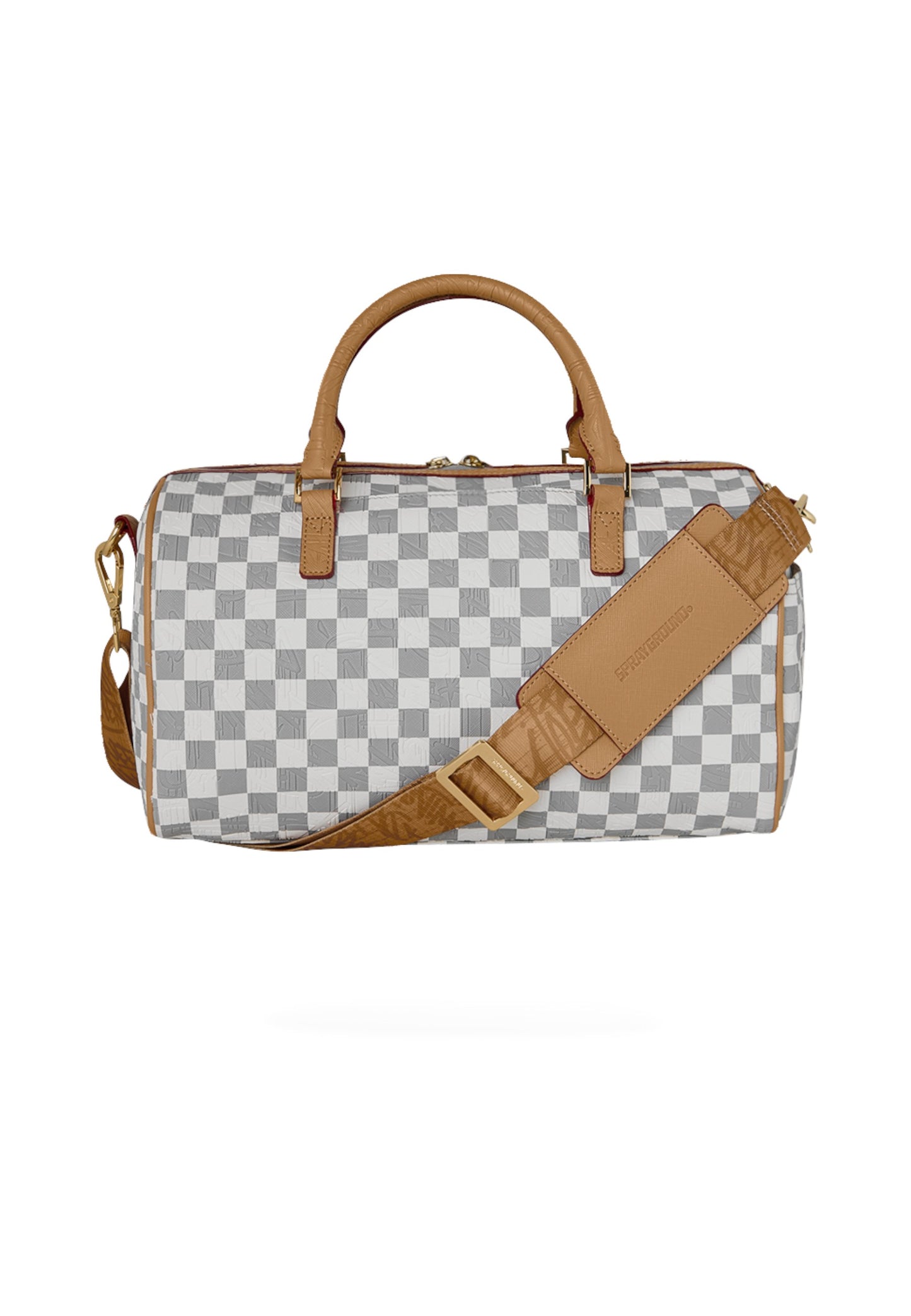 Borsoni  Unisex Sprayground  Embossed Cream Check 910D9398NSZ