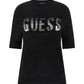 Maglione A Girocollo Donna Guess Manica Corta Layla Boxy Logo W5YR25Z2NQ2