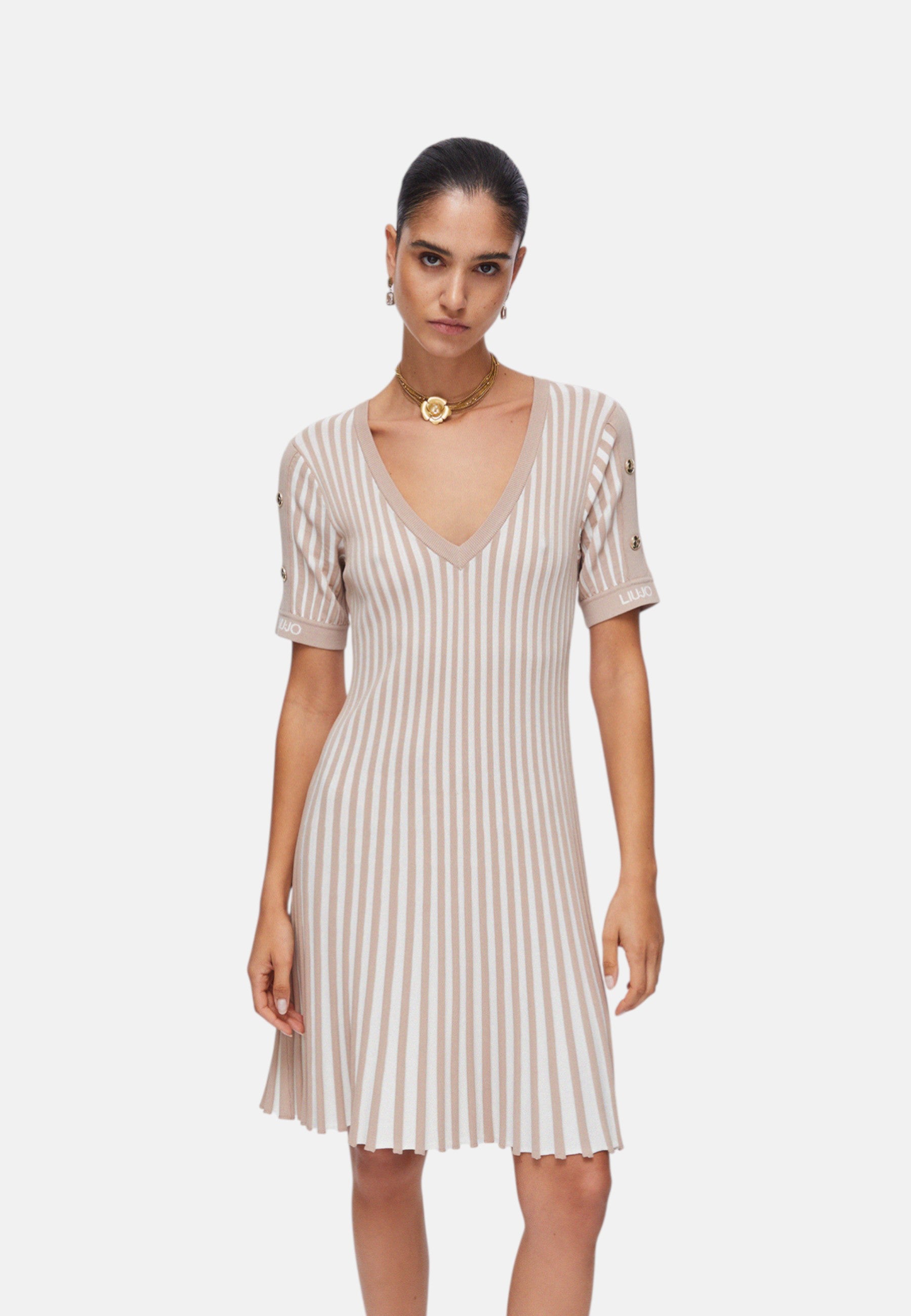 Vestito Corto Donna Liu Jo In Maglia Eco Line TA6062MS55N