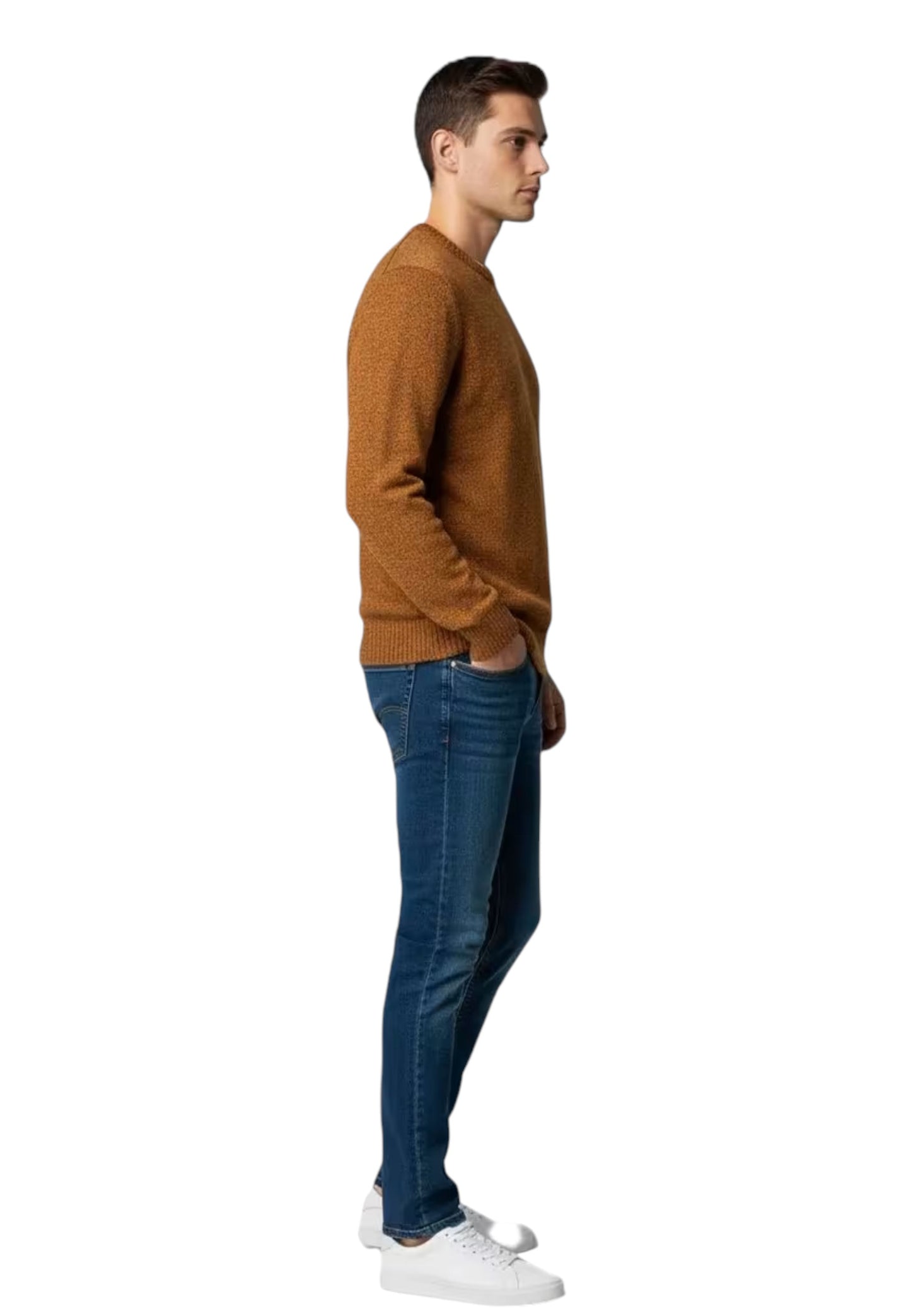 Maglione A Girocollo Uomo Harmont & Blaine Basic Mouline'  HRP396031091