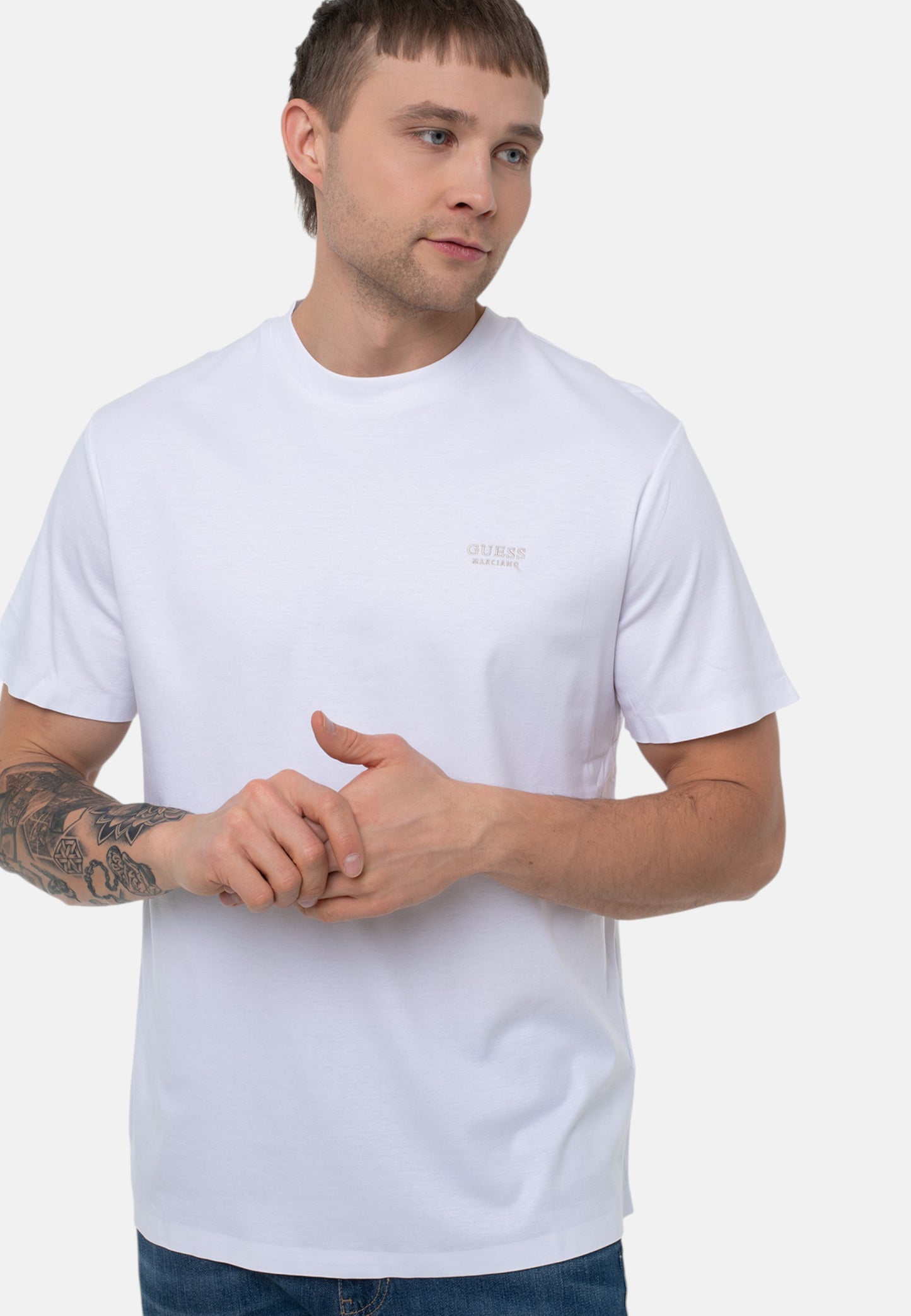 T-Shirt Manica Corta Uomo Guess  Luxe Jersey M6RI49KE722