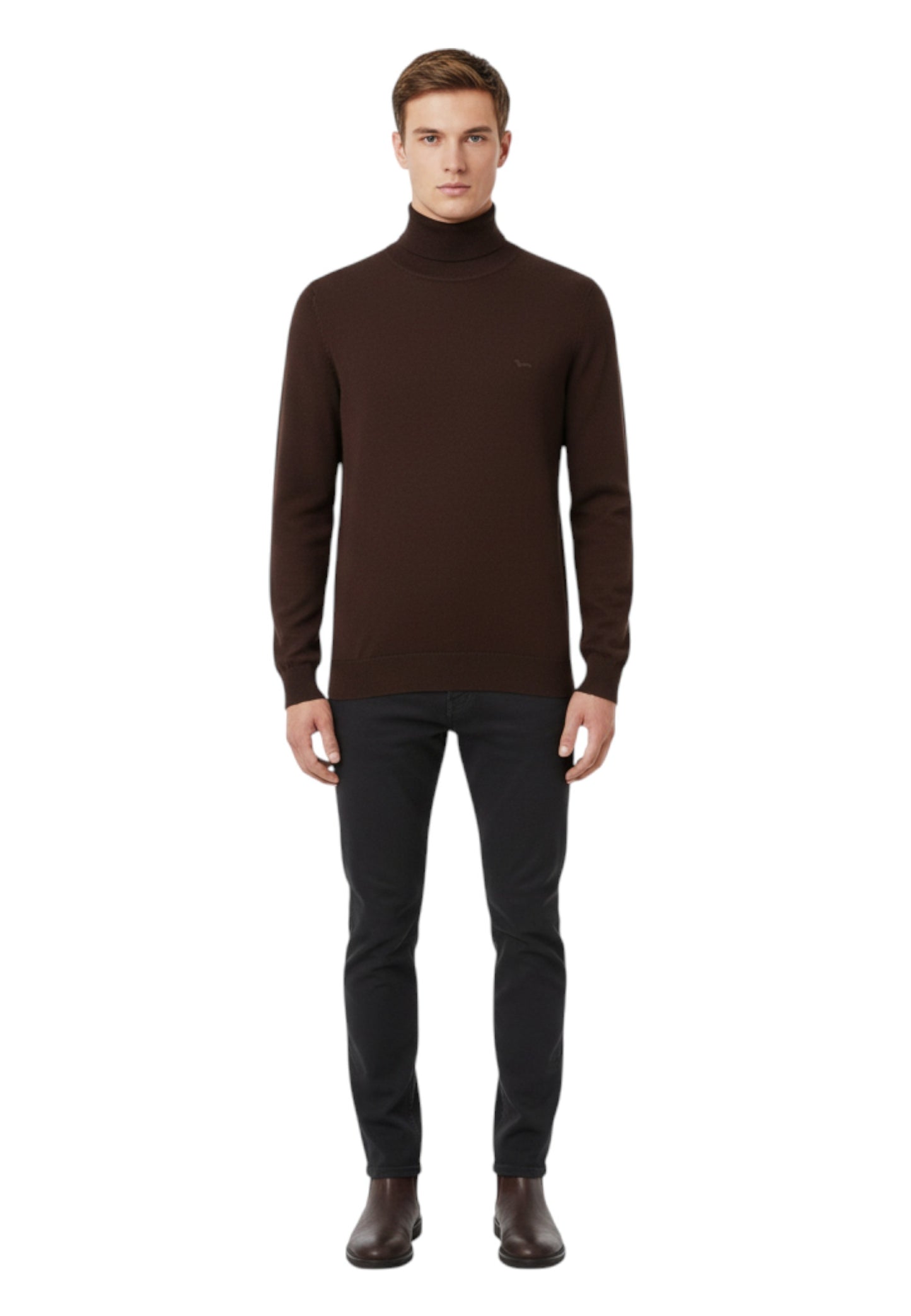 Maglione Collo Alto Uomo Harmont & Blaine Dolcevita Basic In Merino  HRP006030478