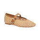 Ballerine  Donna Frau In Raffia  69V3