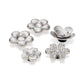 Accessori calzature  Donna Crocs  Monochrome Slvr Flwrs 5 Pack CR.4169