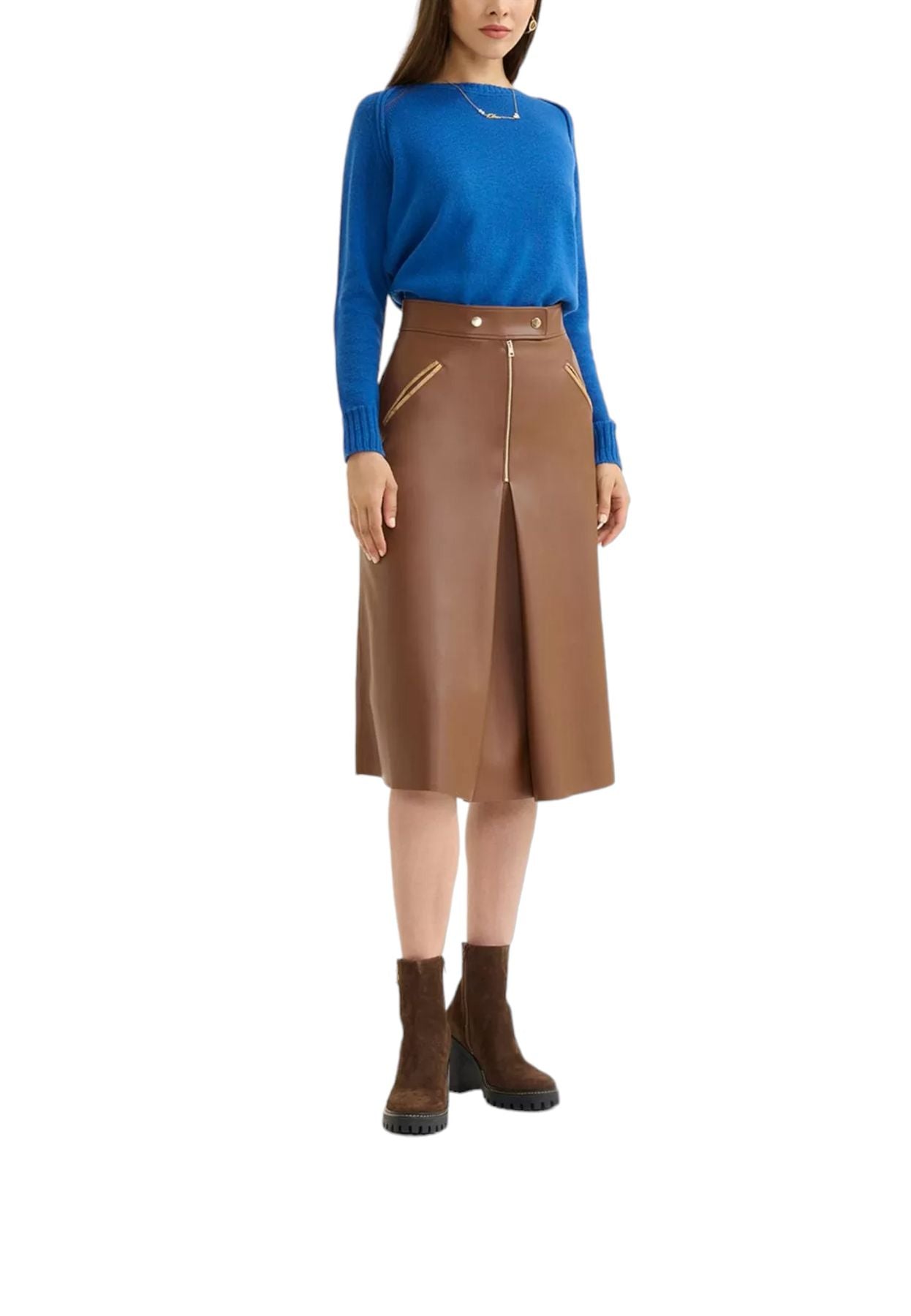 Maglione A Girocollo Donna Alviero Martini Raglan Punzonato  23ID17020FW17