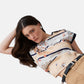 T-Shirt Manica Corta Donna Liu Jo Blooming Foulard  WA6437J6308