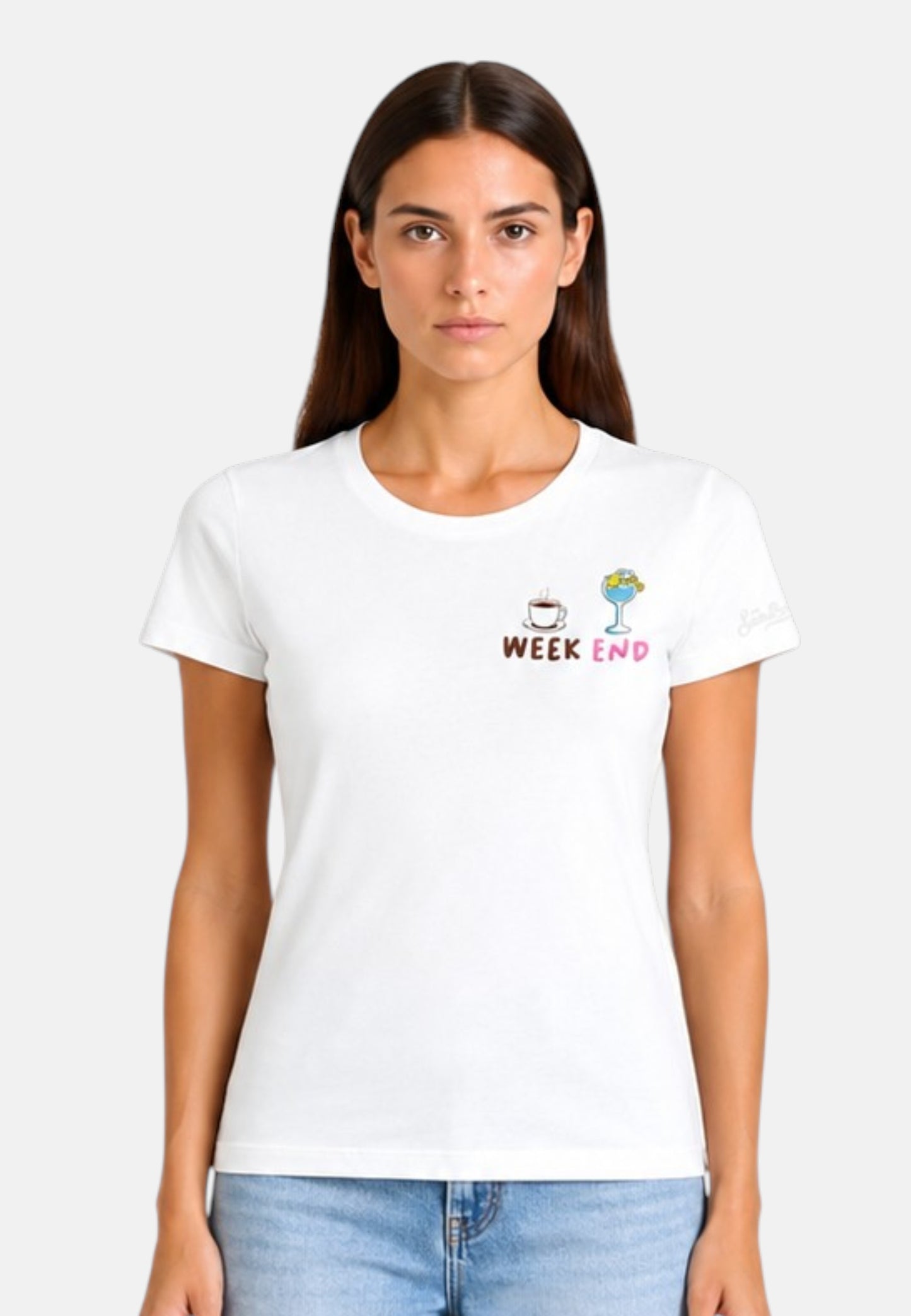 T-Shirt Manica Corta Donna Mc2 Saint Barth Week End Emb Esme ESE0001