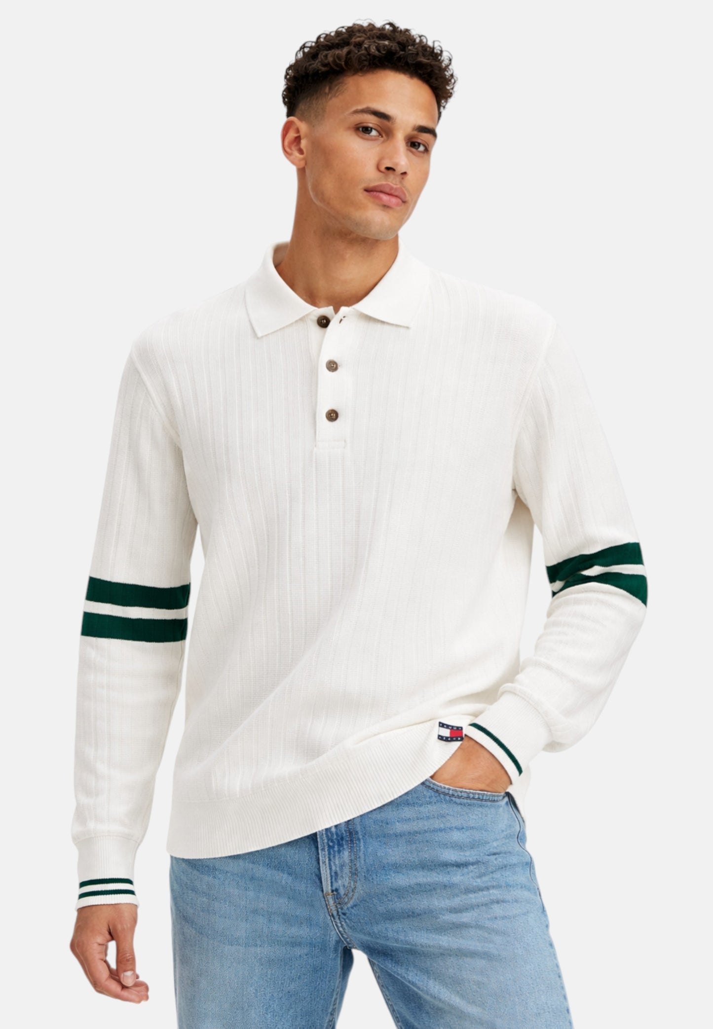 Maglione A Girocollo Uomo Tommy Jeans  Tjm  90S Cblock Kni DM0DM22724