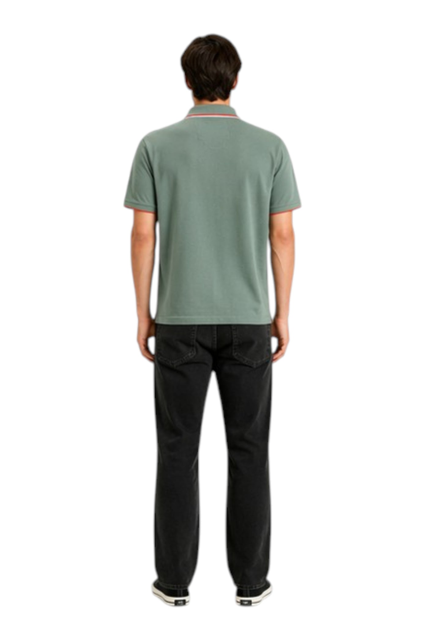 Polo Manica Corta Uomo North Sails Con Collo A Contrasto Rigato  692464