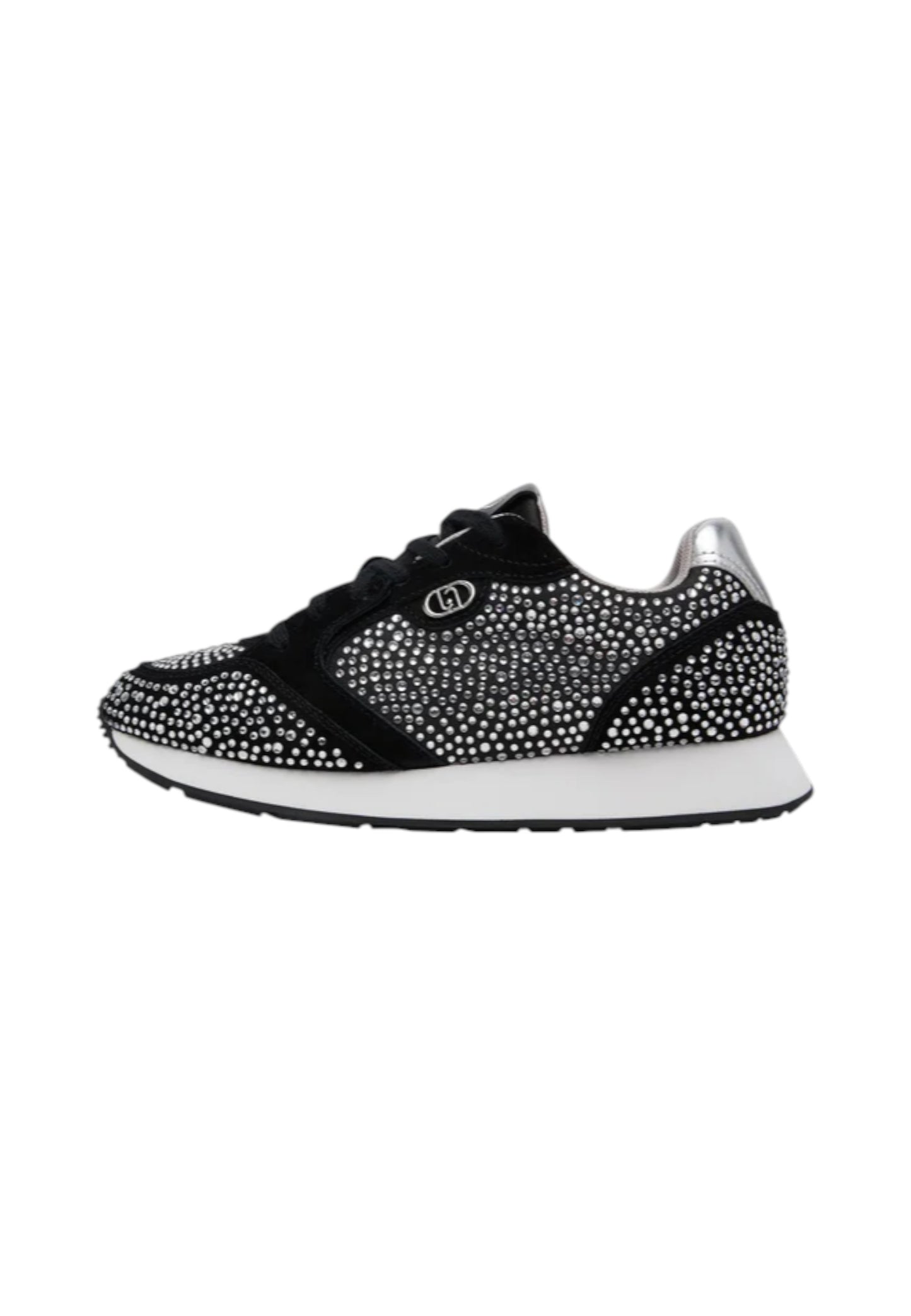 Sneakers Basse Donna Liu Jo Cow Suede/Satin/Strass Vibe