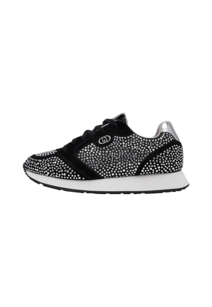 Sneakers Basse Donna Liu Jo Cow Suede/Satin/Strass Vibe