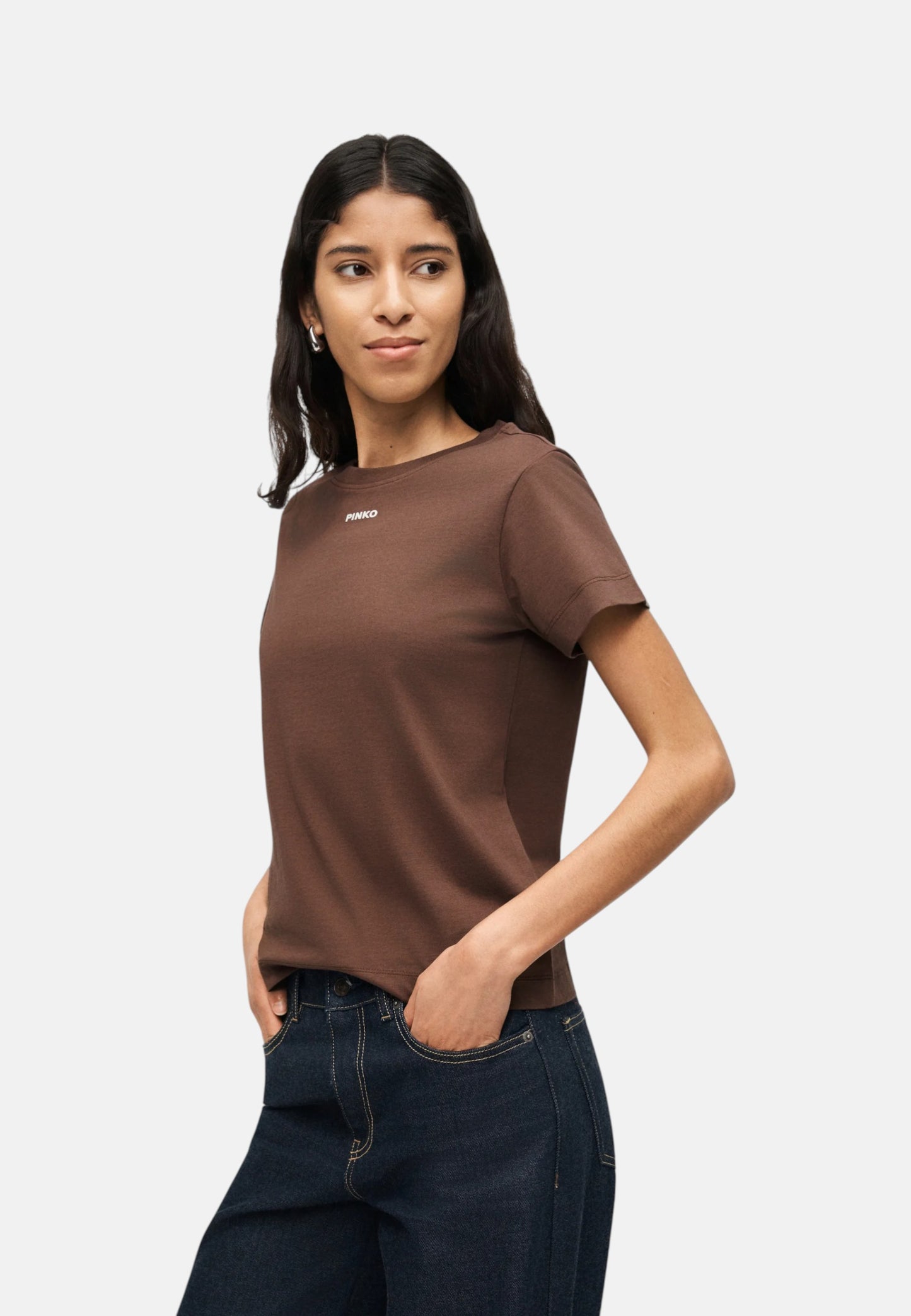 T-Shirt Manica Corta Donna Pinko Con Logo PINKO Basico 100373A34F