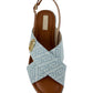 Sandali Platform Donna Liu Jo In Denim Monogram Flo 03 SA6141TX523