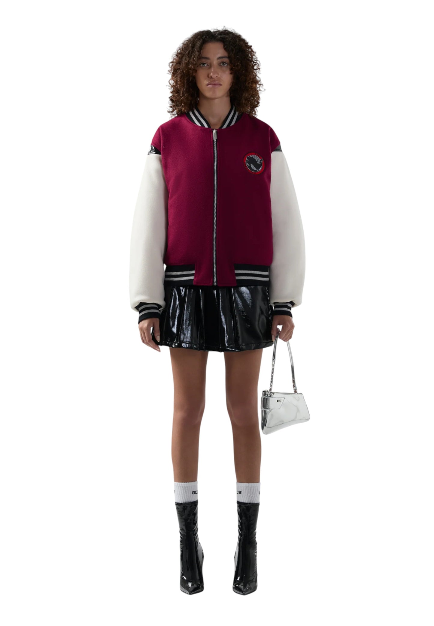 Giacca Bomber Donna Gcds Kittho Patch Varsity  B2CW0907MA3