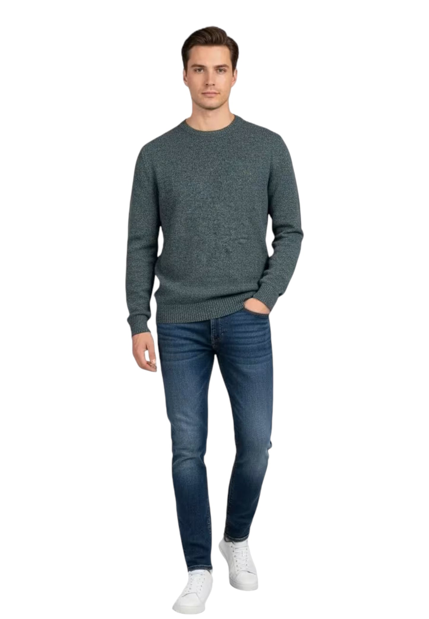Maglione A Girocollo Uomo Harmont & Blaine Basic Mouline'  HRP396031091