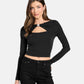 Top Manica lunga Donna Guess  Milena Front Bow W6RP11KAQL2